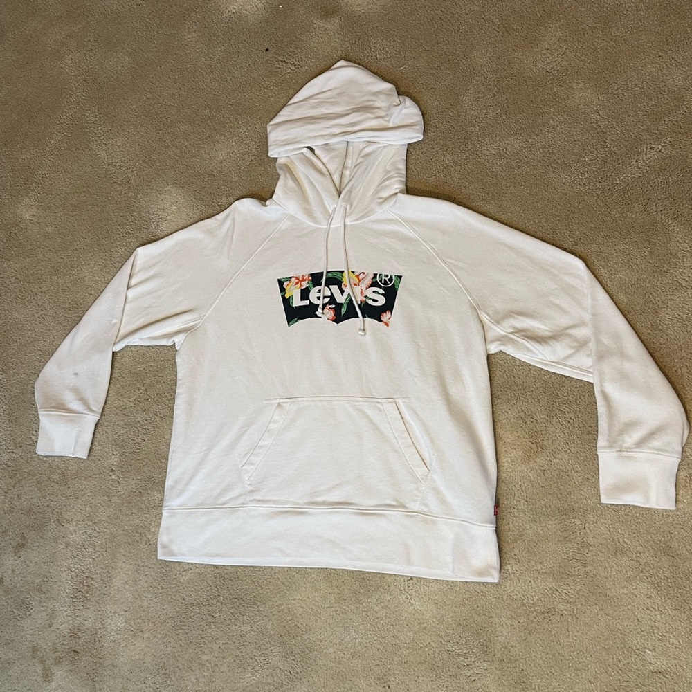 Levi’s white graphic hoodie